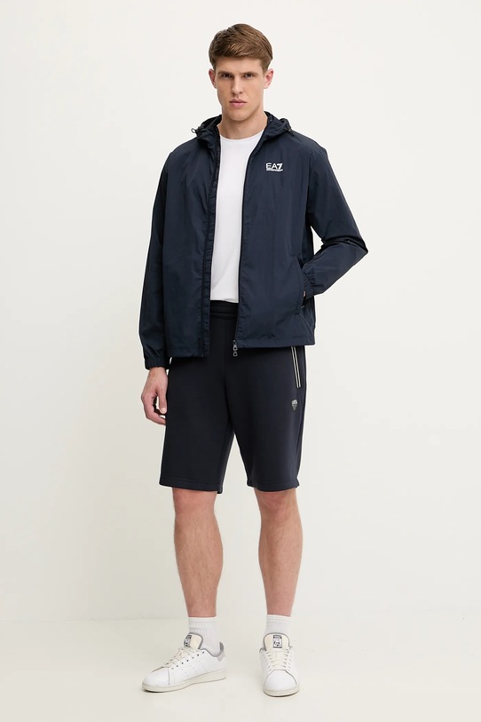 EA7 Emporio Armani pantaloni scurți PJ4EZ.8NPS08 bleumarin SS25