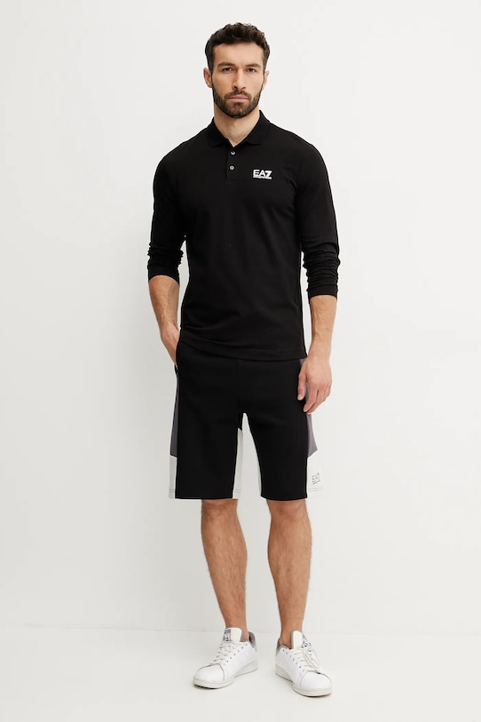 Šortky EA7 Emporio Armani AF12660.7M000280 čierna SS25