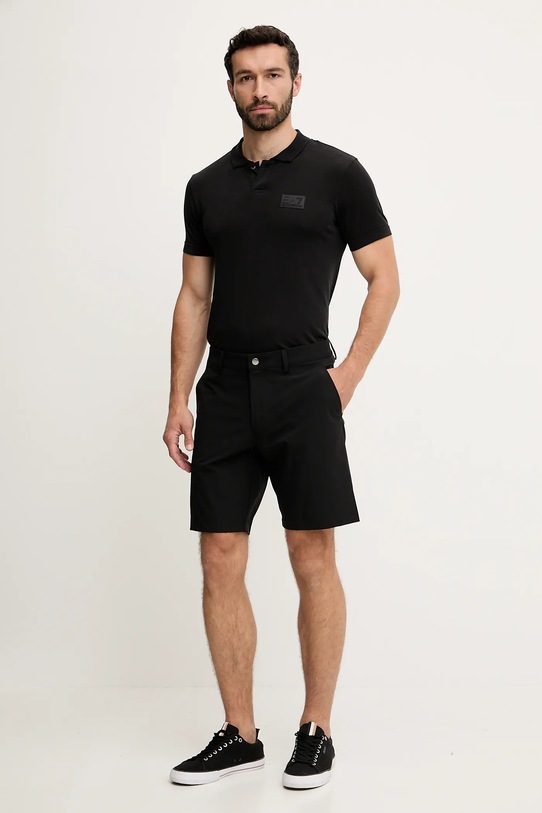 EA7 Emporio Armani pantaloni scurți AF14589.7M000194 negru SS25