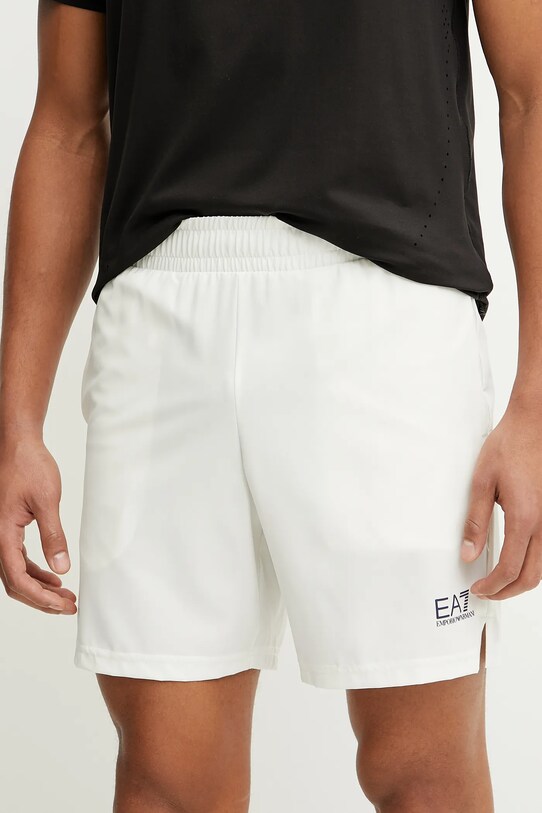 EA7 Emporio Armani szorty z elastanem beżowy AF14581.7M000169
