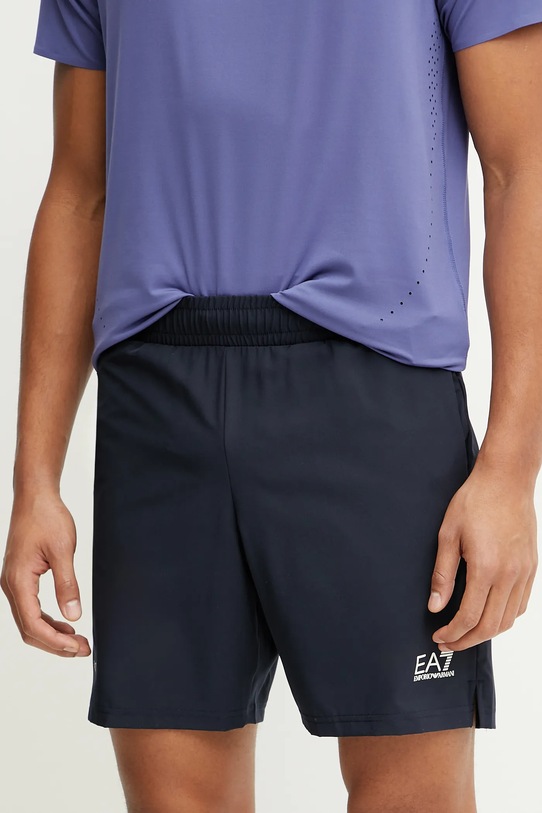 EA7 Emporio Armani pantaloncini tessuto elasticizzato blu navy AF14581.7M000169