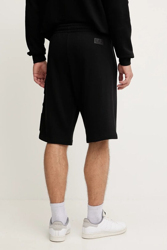 Odzież EA7 Emporio Armani szorty bawełniane AF10432.7M000153 czarny