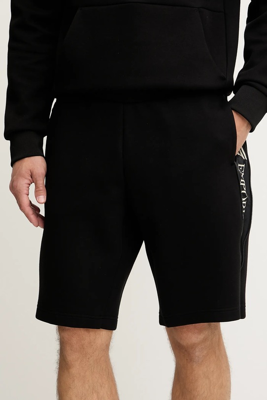 EA7 Emporio Armani pantaloni scurți tricotaj negru AF13538.7M000143