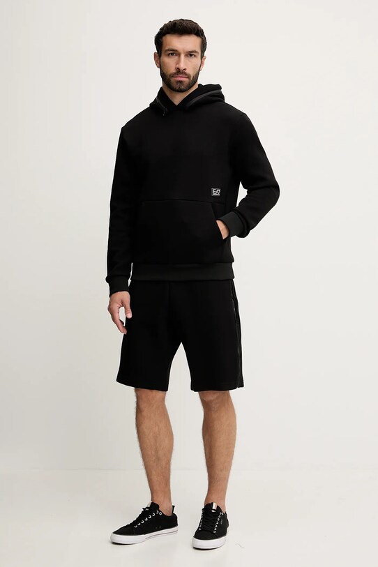 EA7 Emporio Armani pantaloni scurți AF13538.7M000143 negru SS25