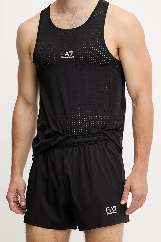 EA7 Emporio Armani szorty treningowe tkanina czarny AF13137.7M000062