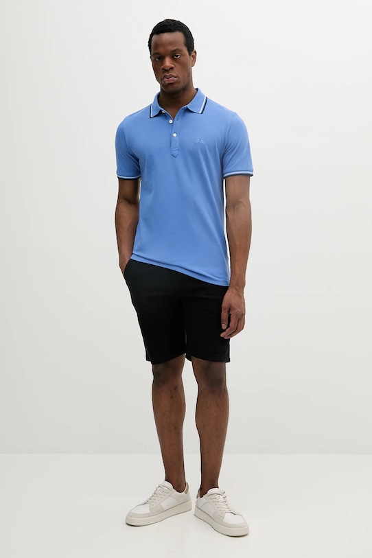 Lindbergh pantaloni scurți din in 30.508003.BLACK negru SS25