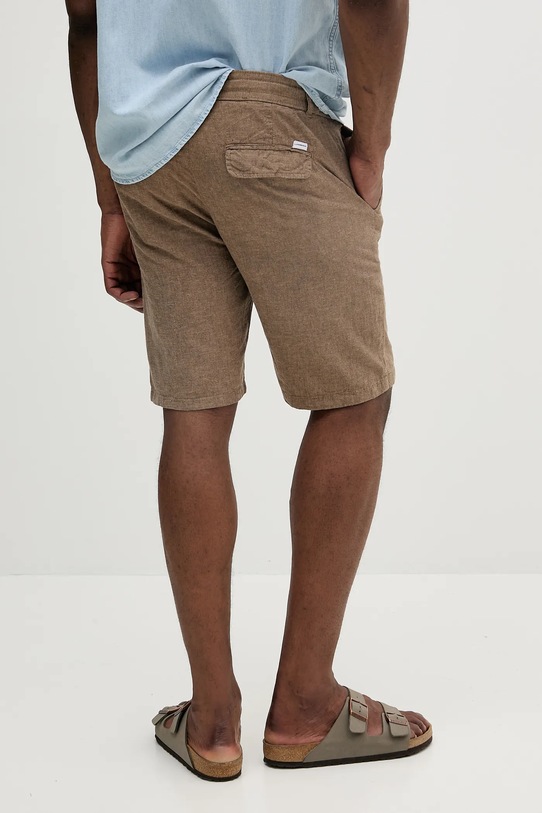 Îmbrăcăminte Lindbergh pantaloni scurți din in 30.508003.DK.STONE bej