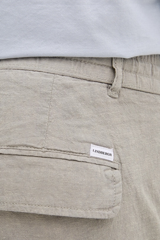 Σορτς από λινό Lindbergh γκρί 30.508003.GREY
