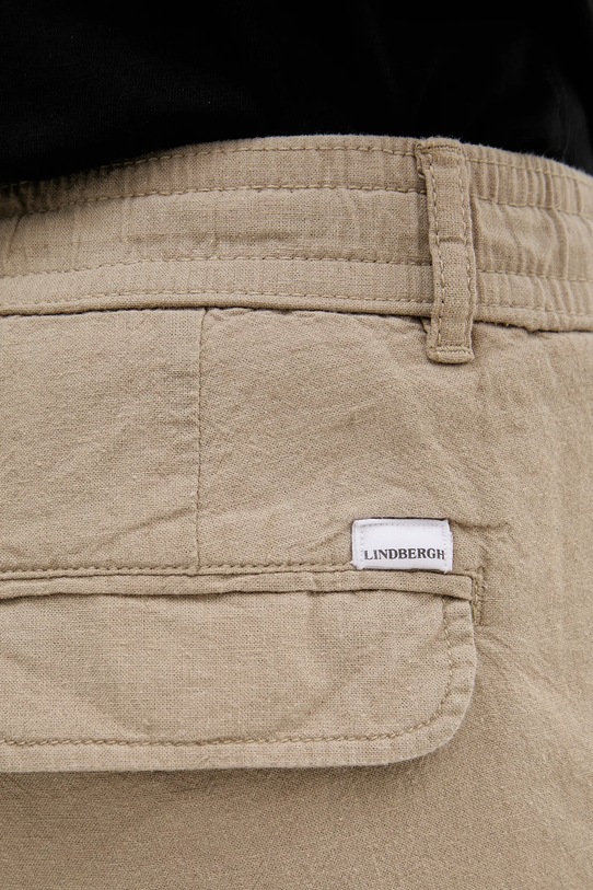 Lindbergh pantaloni scurți din in bej 30.508003.SAND
