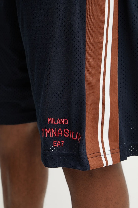 Kratke hlače za vadbo EA7 Emporio Armani mornarsko modra AF13509.7M000253