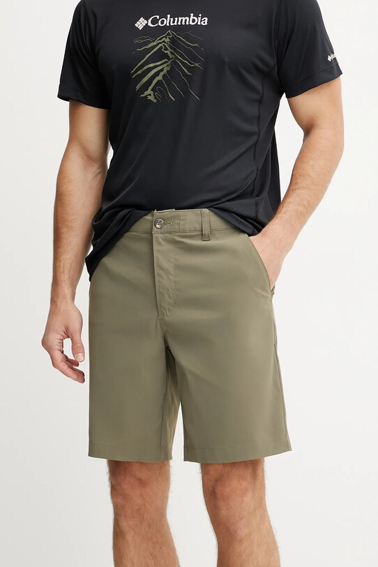 Columbia pantaloni scurți outdoor Tech Trail panza verde 2114764