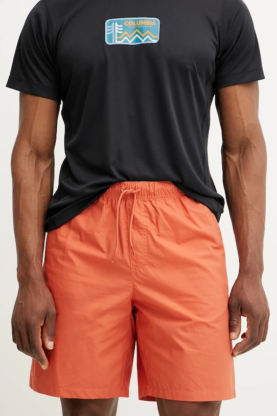 Columbia pantaloni scurti Washed Out bumbac portocaliu 2119671