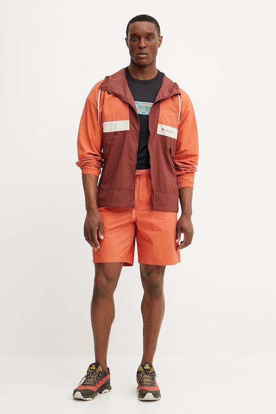 Columbia pantaloni scurti Washed Out 2119671 portocaliu SS25