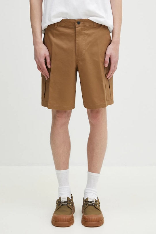 Outdoorové šortky Columbia Rapid Rivers látka hnědá 2120661