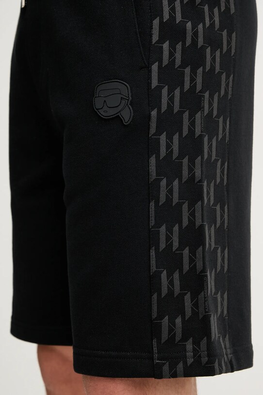 Βαμβακερό σορτσάκι Karl Lagerfeld 552951.705071 μαύρο