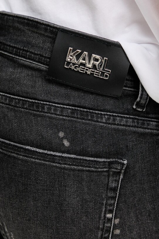 Rifľové krátke nohavice Karl Lagerfeld čierna 552832.265820