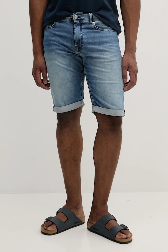 Karl Lagerfeld szorty jeansowe z elastanem niebieski 552833.265820