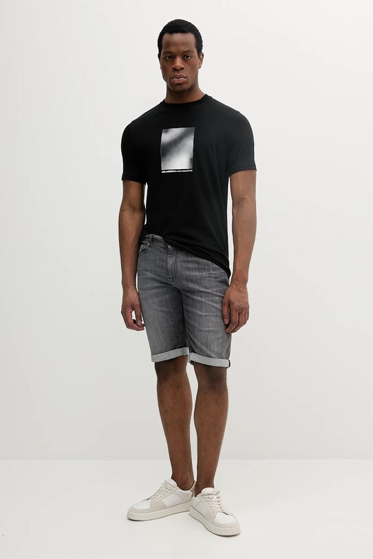 Karl Lagerfeld szorty jeansowe 552833.265820 szary SS25