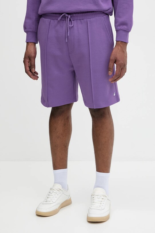 United Colors of Benetton pantaloni scurți din bumbac bumbac violet 342ZU900X