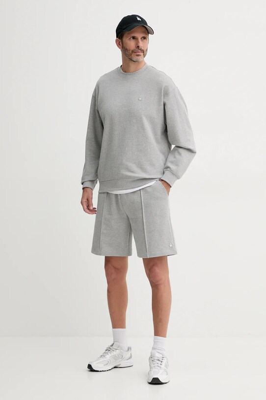 Bombažne kratke hlače United Colors of Benetton 342ZU900X siva SS25