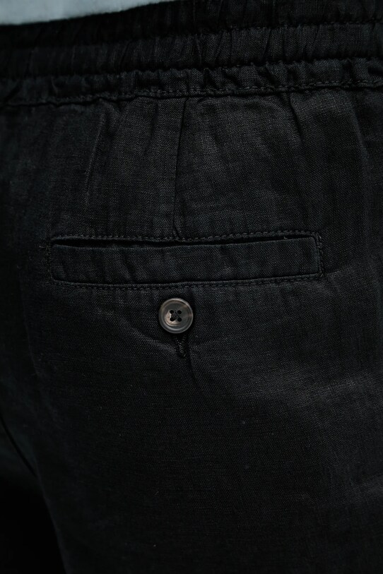 United Colors of Benetton pantaloni scurți din in negru 4AGHU900Z