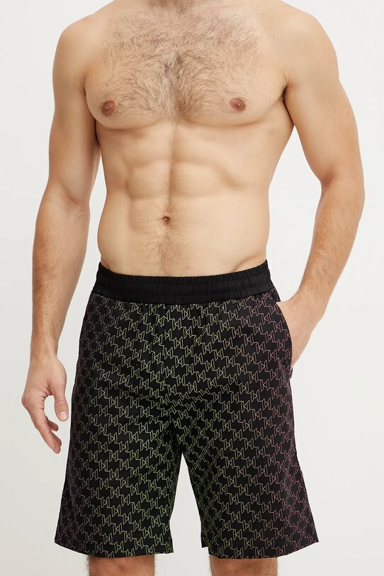 Karl Lagerfeld pantaloni scurți de lounge 552689.265708 negru SS25