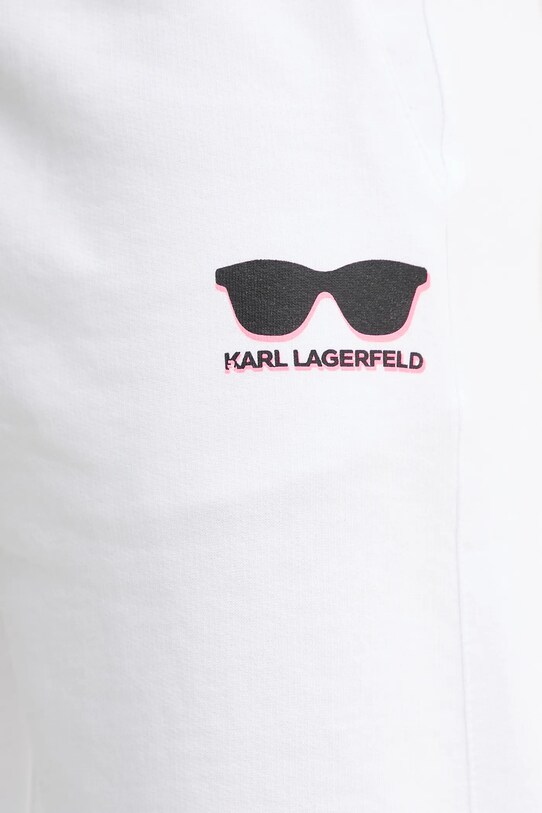 Karl Lagerfeld pantaloni scurti din bumbac alb 552917.705400