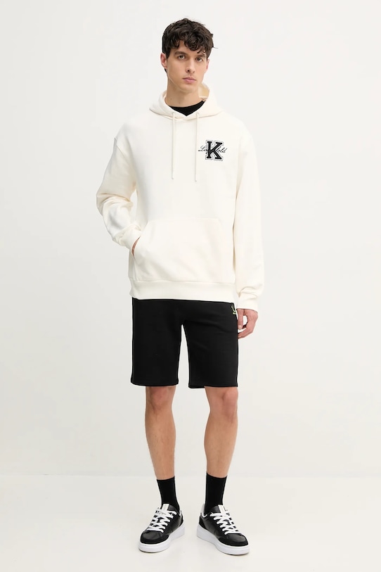 Bavlněné šortky Karl Lagerfeld 552917.705400 černá SS25