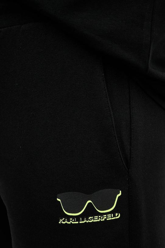Bavlněné šortky Karl Lagerfeld černá 552917.705400