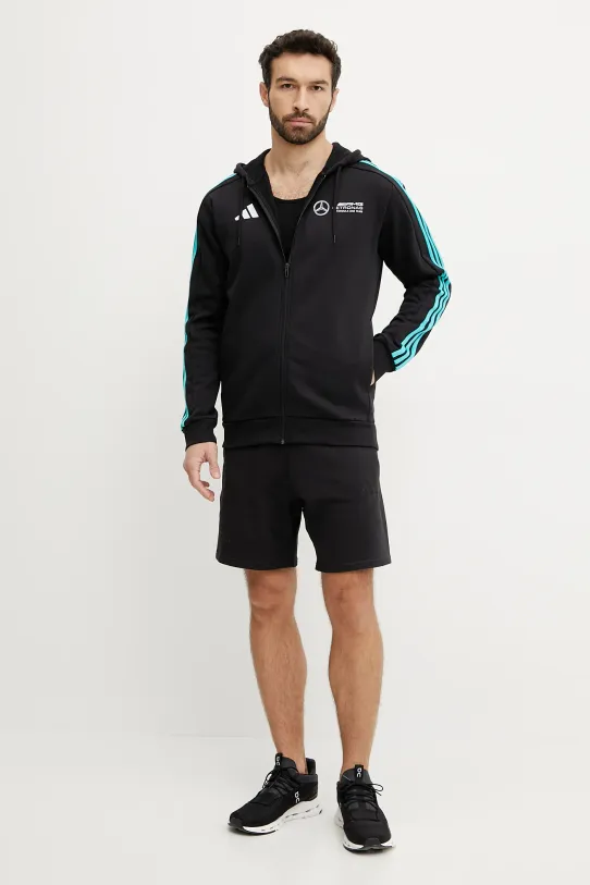 Βαμβακερό σορτσάκι adidas ALL SZN IX1247 μαύρο SS25