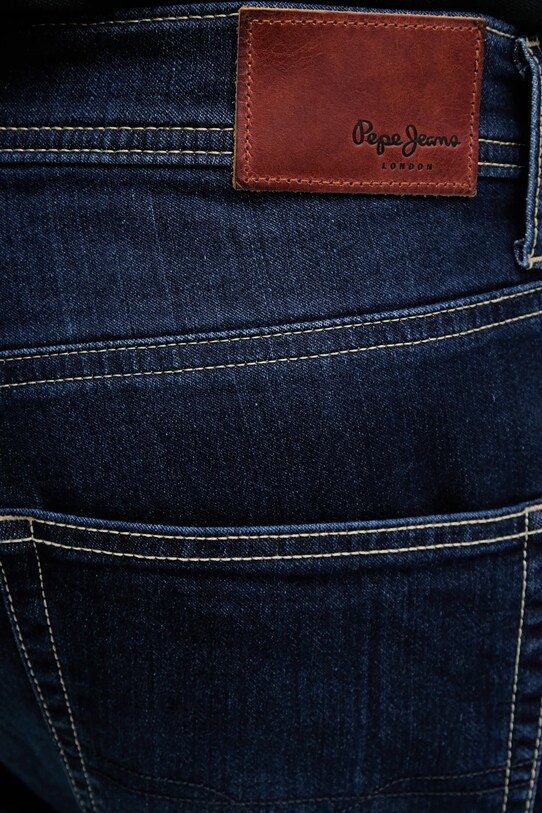 Pepe Jeans pantaloni scurti jeans SLIM GYMDIGO SHORT TRACK bleumarin PM801075EE4