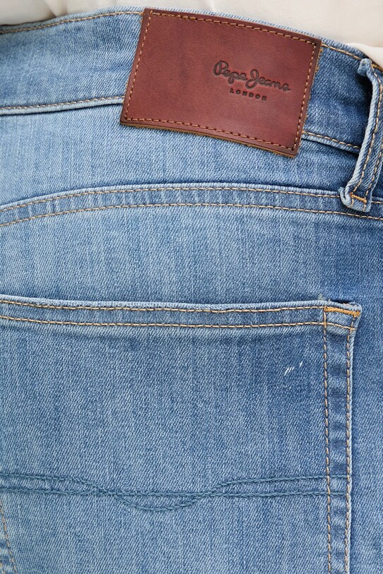 Pepe Jeans szorty jeansowe SLIM SHORT HATCH niebieski PM801080IC0