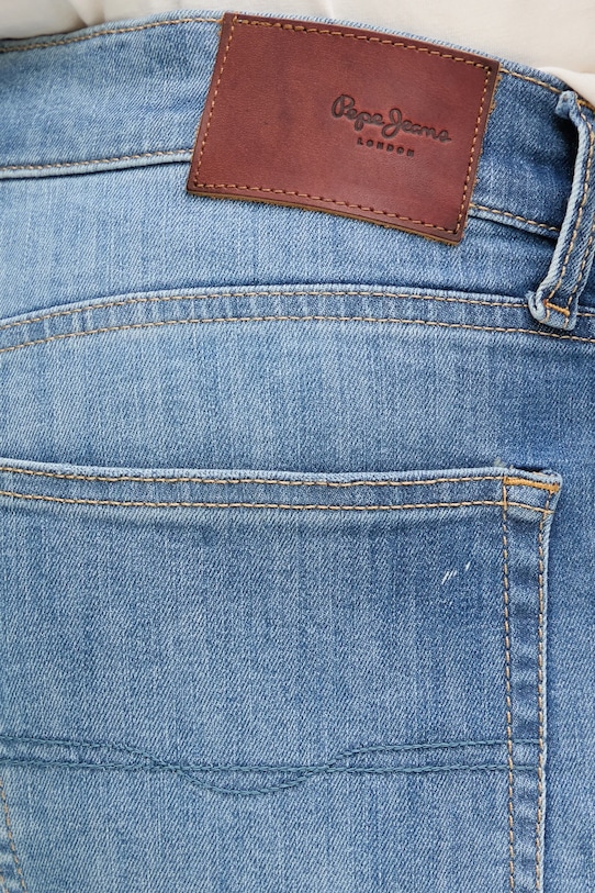 Pepe Jeans szorty jeansowe SLIM SHORT HATCH niebieski PM801080IC0