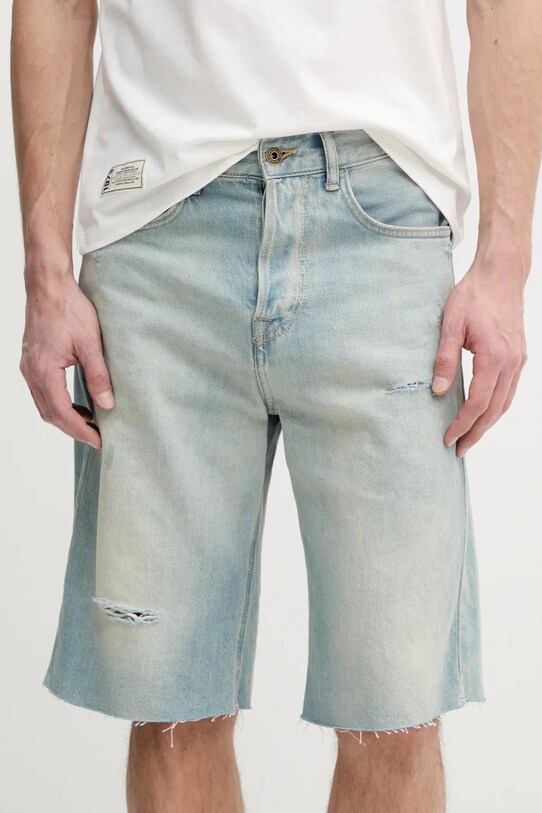Pepe Jeans pantaloni scurti din bumbac BERMUDA SHORT TINT bumbac albastru PM801171