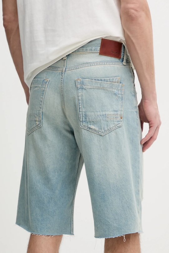 Oblačila Bombažne kratke hlače iz jeansa Pepe Jeans BERMUDA SHORT TINT PM801171 modra