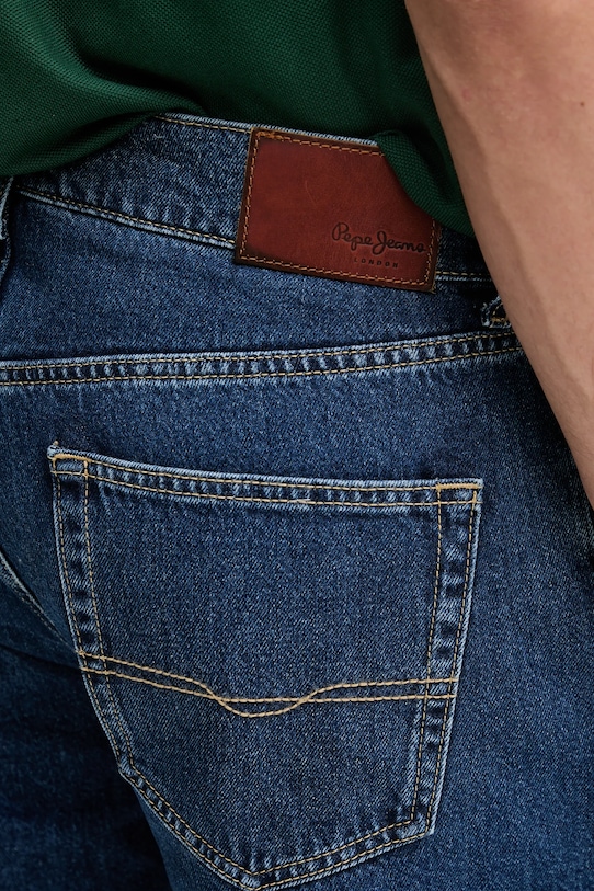 Pepe Jeans pantaloni scurți jeans LOOSE SHORT bleumarin PM801176IC9