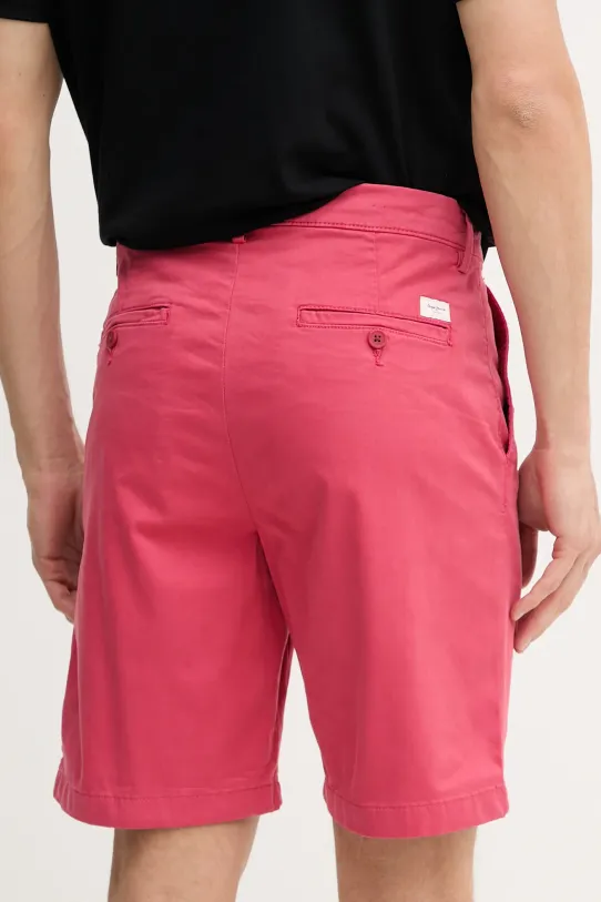 Odzież Pepe Jeans szorty REGULAR CHINO SHORT PM801181 różowy