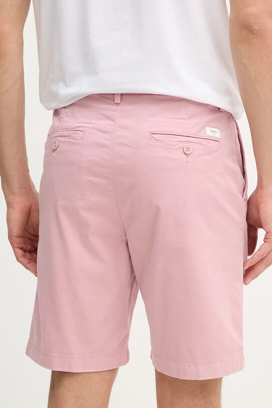 Odzież Pepe Jeans szorty REGULAR CHINO SHORT PM801181 różowy