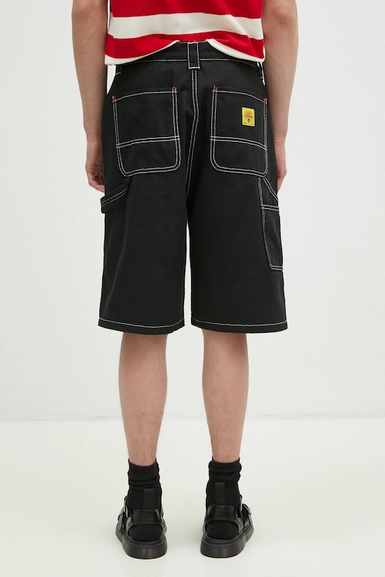 Oblečenie Rifľové krátke nohavice ICECREAM Canvas Carpenter Shorts ICW002 čierna