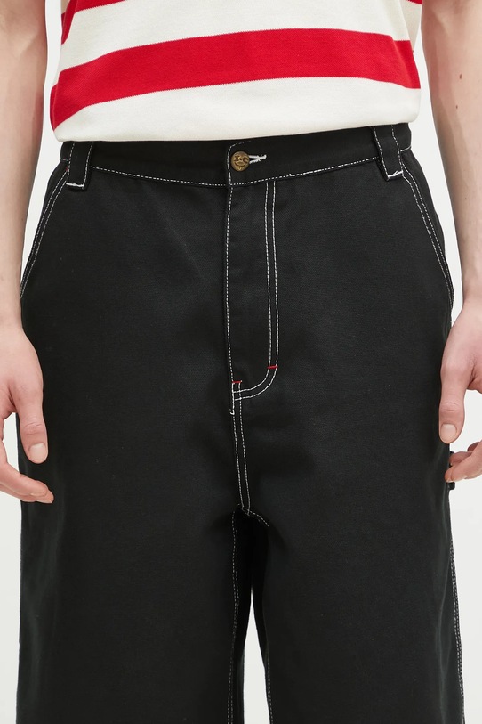 Džínové šortky ICECREAM Canvas Carpenter Shorts černá ICW002