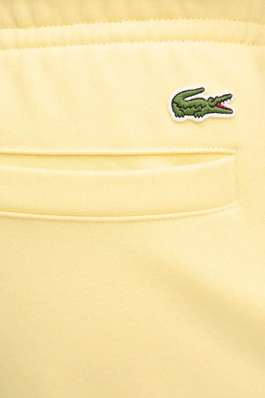 Lacoste pamut rövidnadrág sárga GH0990