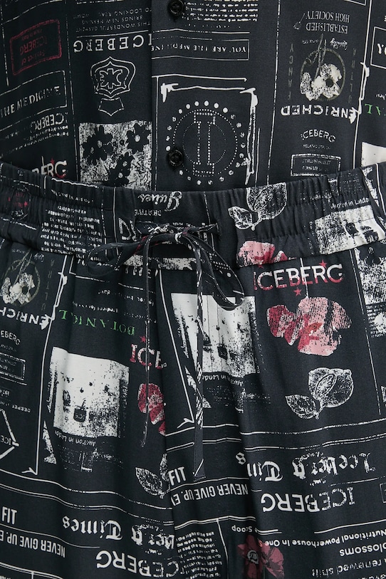 Îmbrăcăminte Iceberg pantaloni scurți D090.5037 bleumarin
