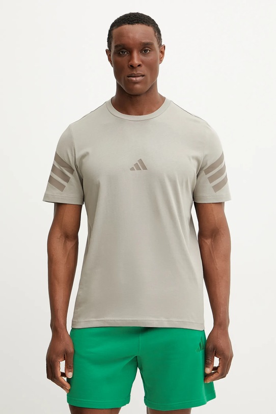 adidas pantaloni scurți din bumbac ALL SZN verde JI6417