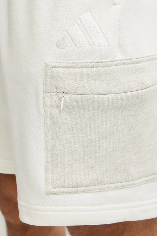 adidas pantaloni scurți din bumbac ALL SZN CB Colorblock bej JN9483