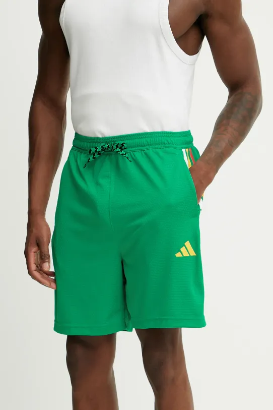adidas pantaloni scurți Tiro print verde JC8055