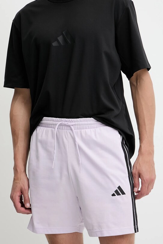 adidas pantaloni scurți Essentials tricotaj violet JE6424