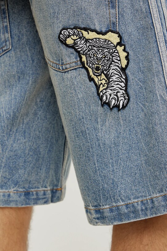 adidas Originals pantaloncini di jeans DENIM SHORTS JY6290 blu