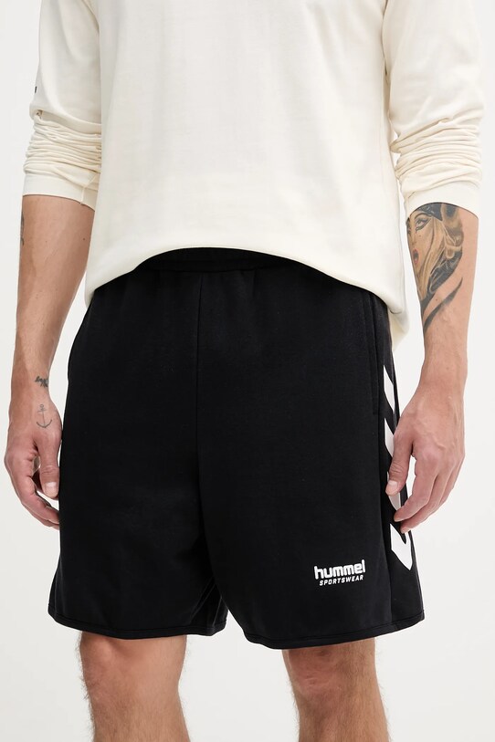 Hummel pamut rövidnadrág dzsörzé fekete 227562