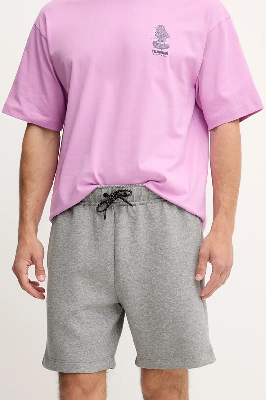 Hummel pantaloni scurți tricotaj gri 227642