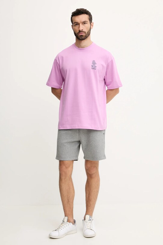 Hummel pantaloni scurți 227642 gri SS25
